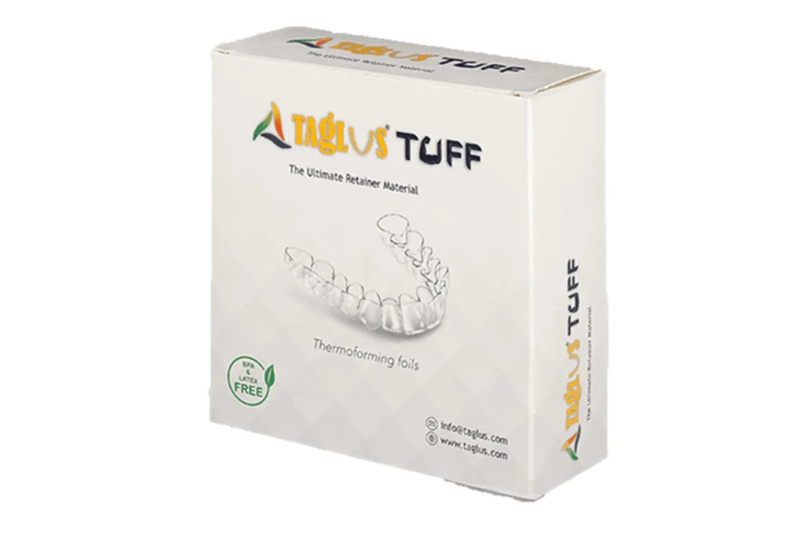 Taglus TUFF Retainer Material - 0.9mm x 50 sheets (125mm Square)