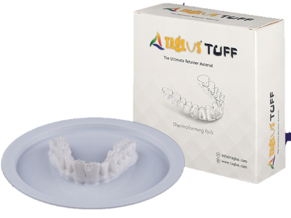 Taglus TUFF Retainer Material - 0.9mm x 50 sheets (125mm Square)
